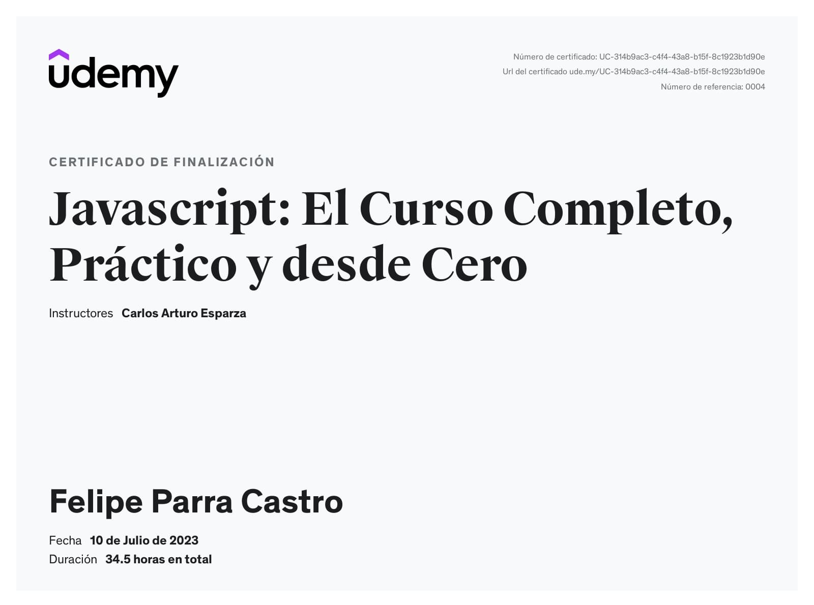 Javascript: El curso completo, práctico y desde cero