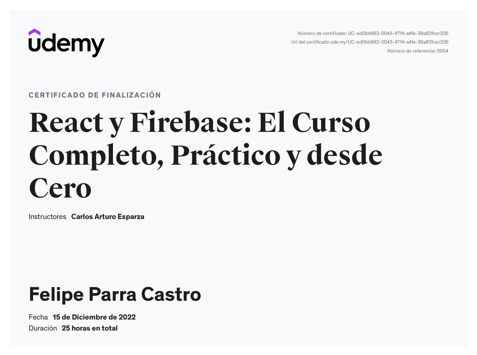 React y Firebase: El curso completo, práctico y desde cero